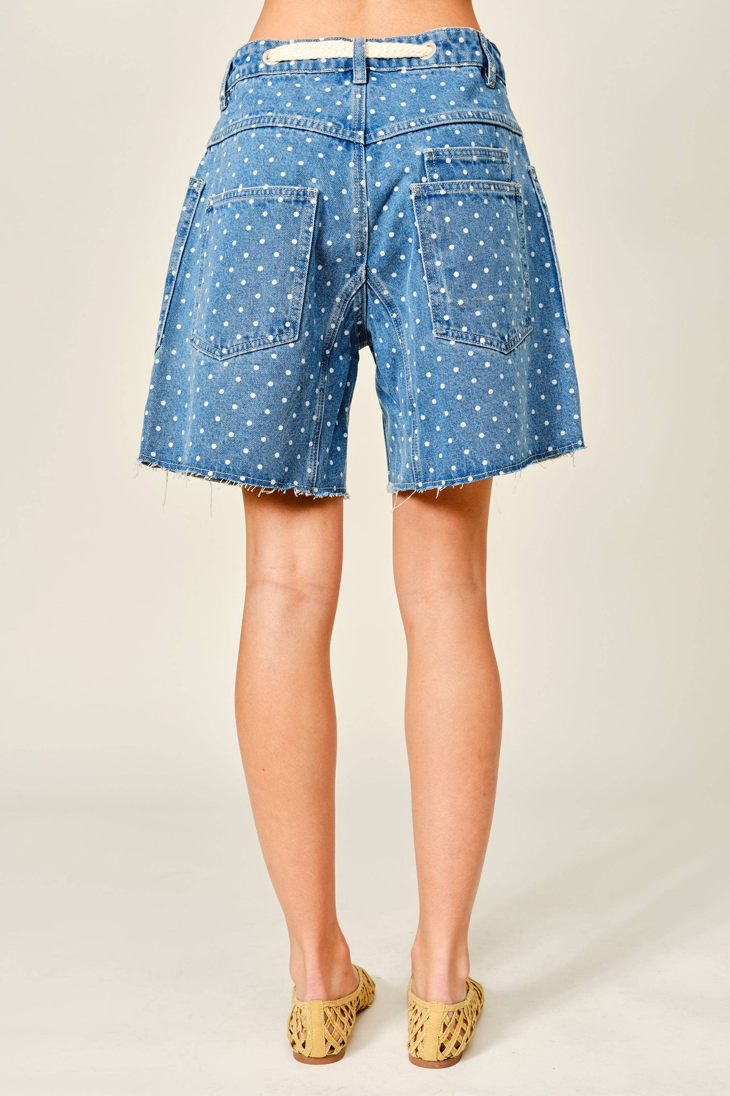 Polka Dot Barrel Shorts