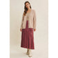 Oversized Scalloped Button Up Cardigan