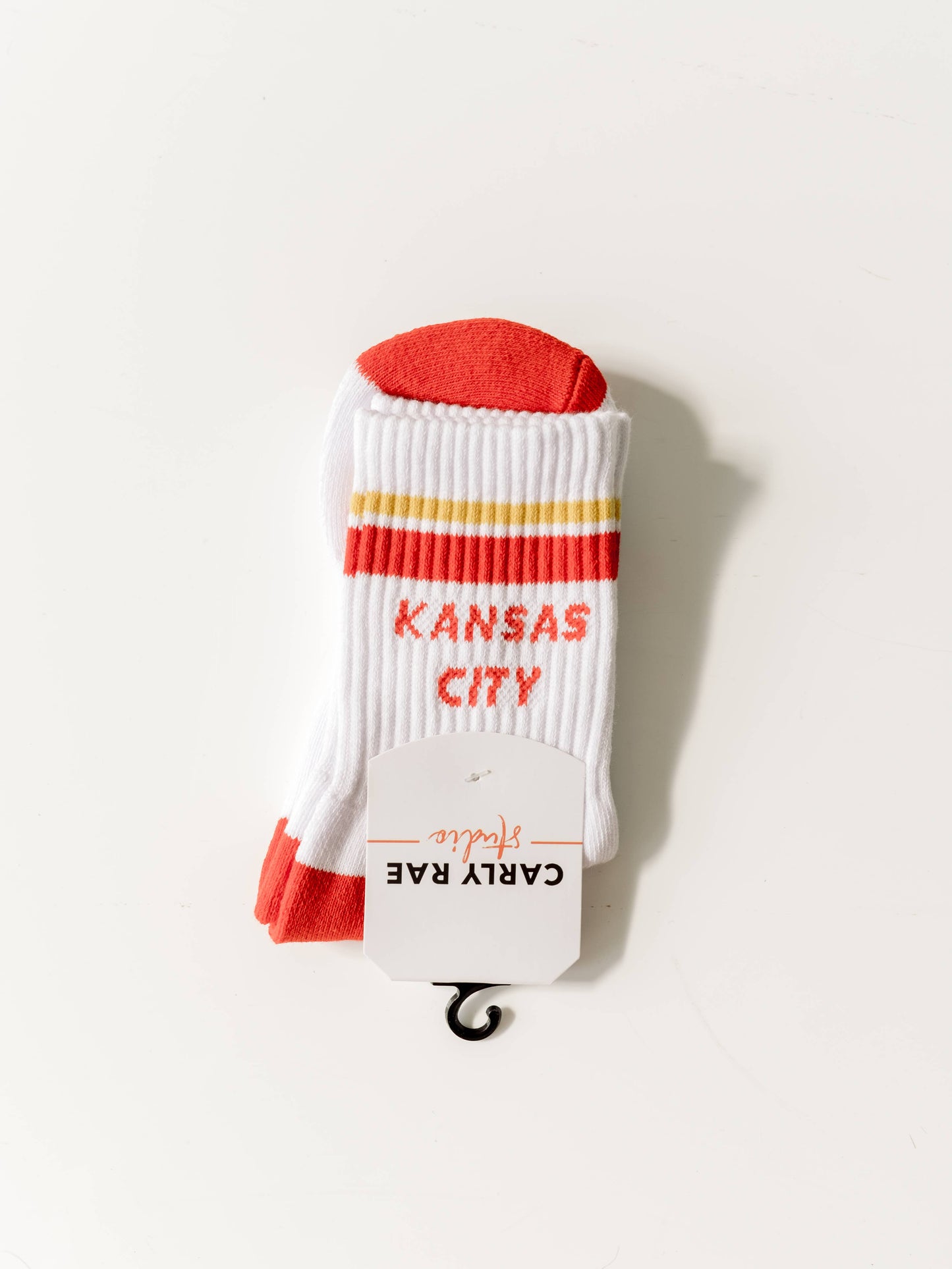 KC White Crew Socks