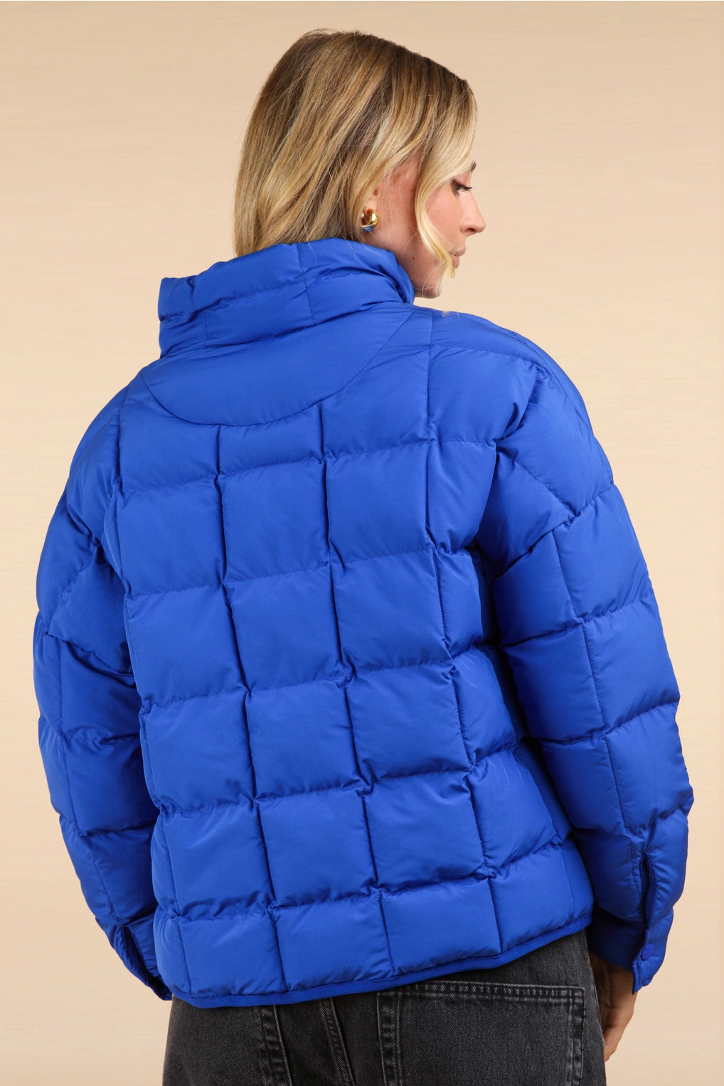 Solid Puffer Padded Warm Jacket