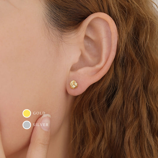 Gold Knot Earrings