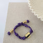 Heart Knot Cord Bracelet I Orange
