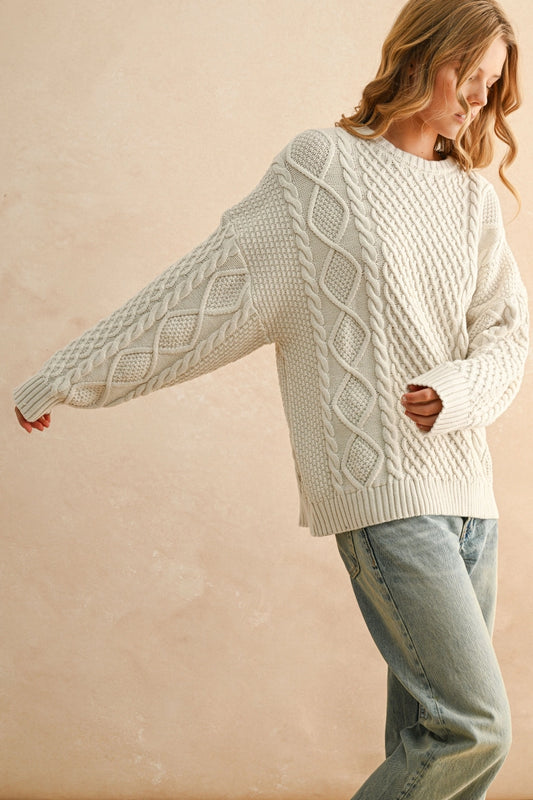 Coastal Cabin Cable Knit Pullover