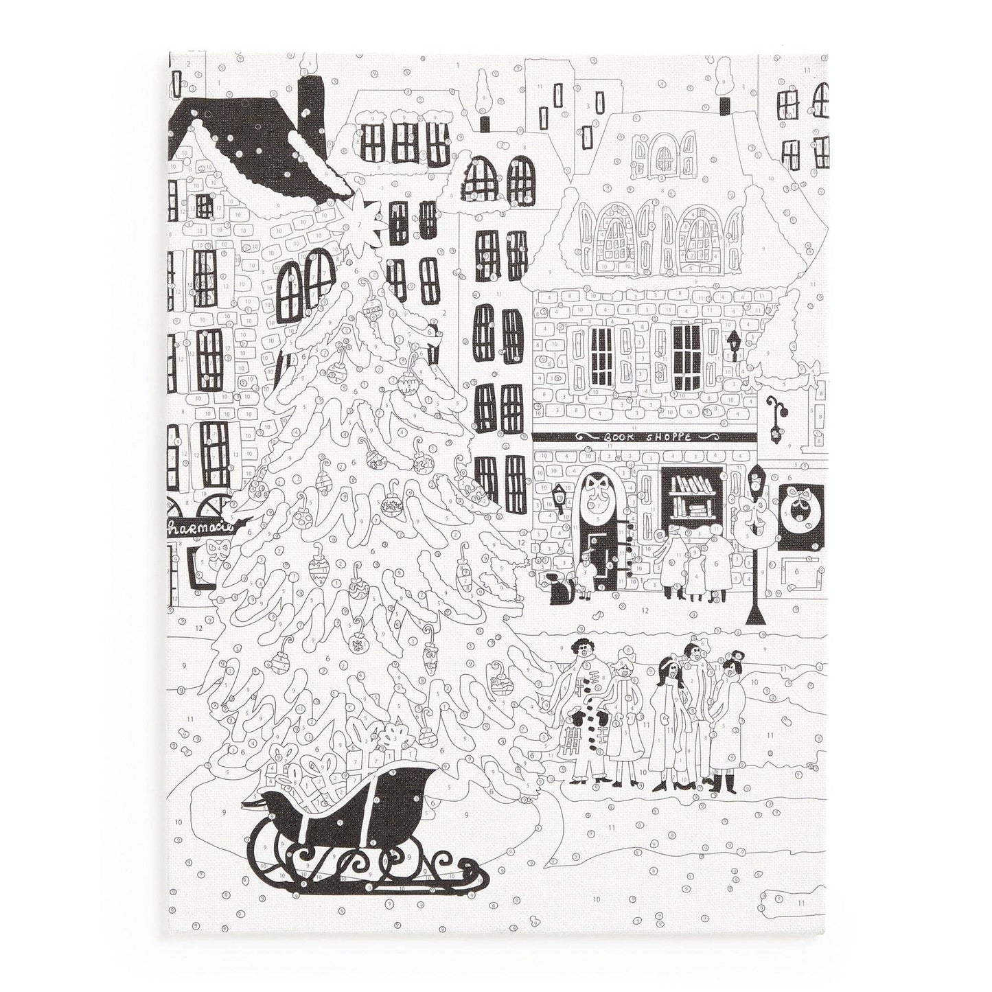 Holiday Paint-By-Number Art Kit
