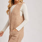Teddy Knit Longline Vest