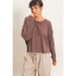Waffle Open Back Top