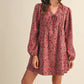 Floral Corduroy Dress