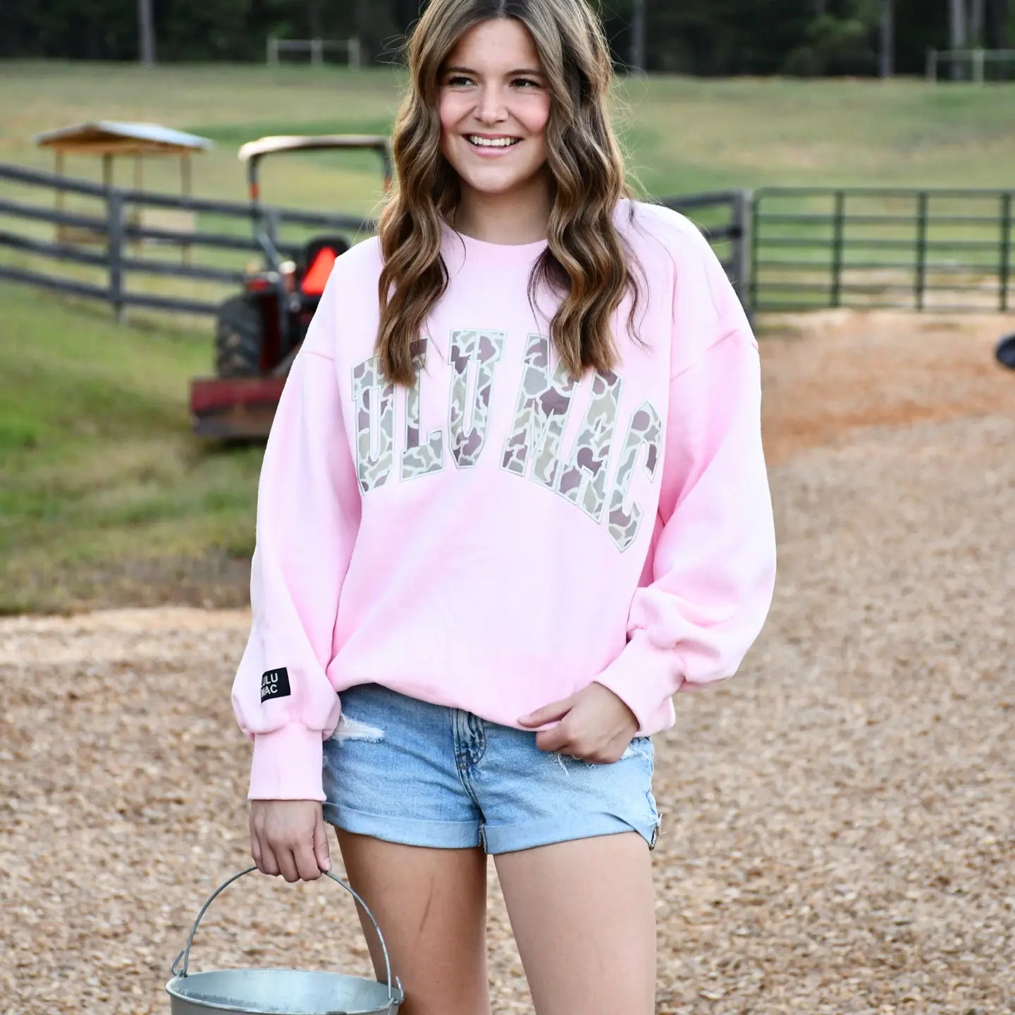 Lulu Mac Pink Camo Crew