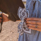 Paisley Claw Clip I Brown