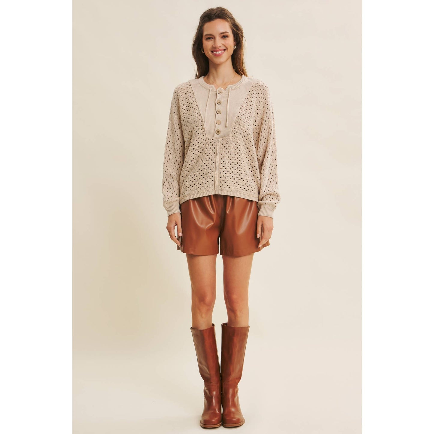 Textured Dolman Sweater