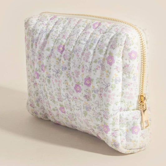 Floral Cosmetic Pouch