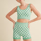 Checkmate Cropped Two Piece