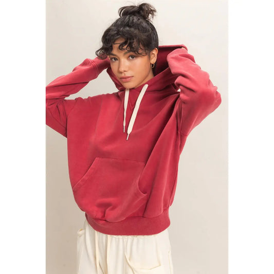 The Comfort Club Hoodie I Red