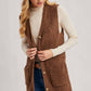 Teddy Knit Longline Vest