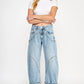 Barrel Cuffed Jeans