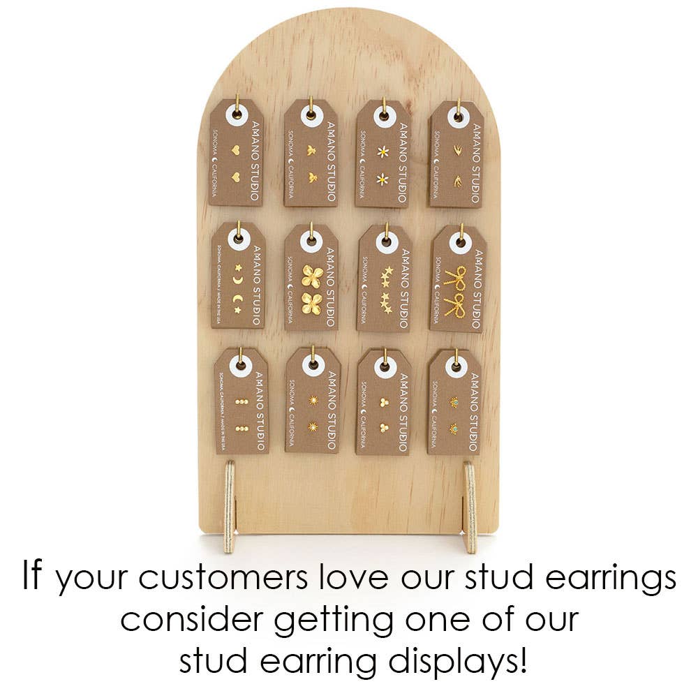 Tiny Horseshoe Stud Earrings