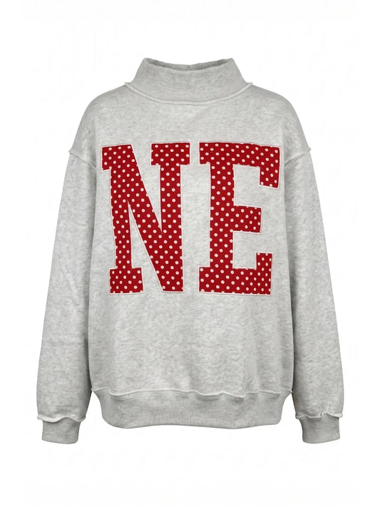 NE Polka Dot Mockneck
