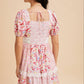 Soft Bloom Mini Dress