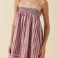 Smocked Stripe Cami Dress