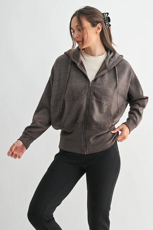 Brown Fleece Hoodie