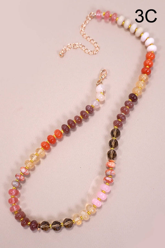 Rainbow Stone Necklace