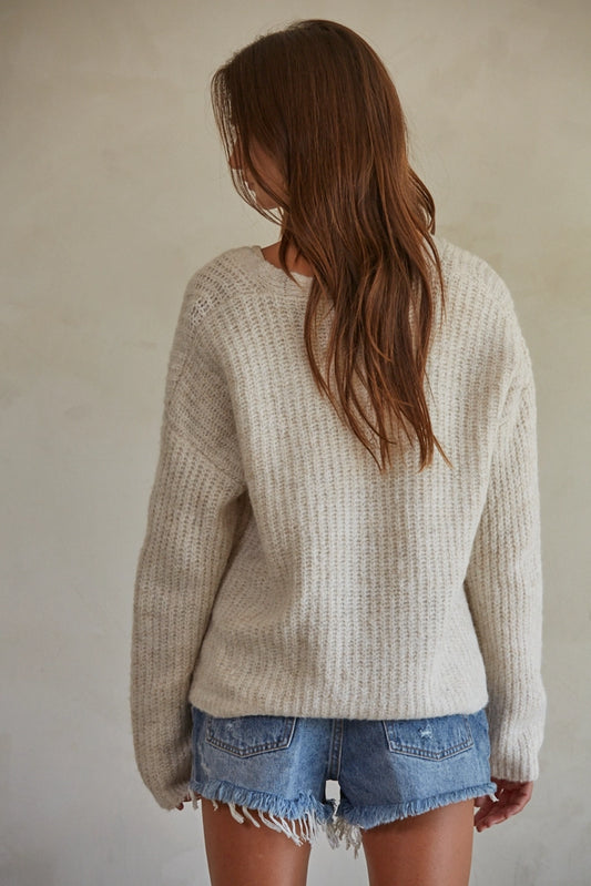 Knit Wool Mohair Cardigan