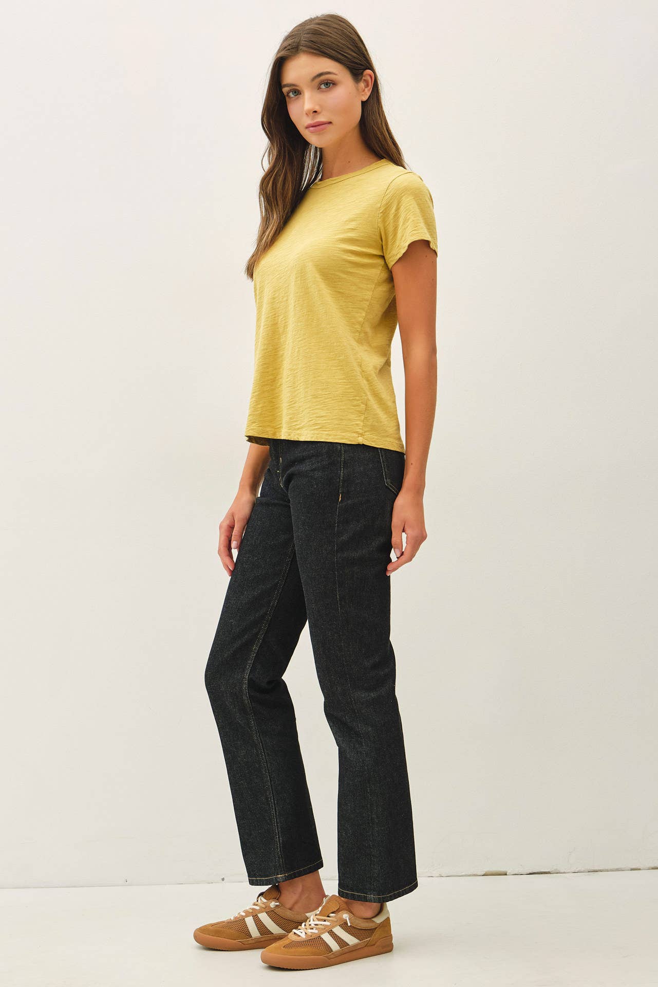 Charcoal Blue Basic Tee