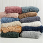Luxury Heavyweight Ruched Throw Blankets