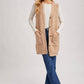 Teddy Knit Longline Vest