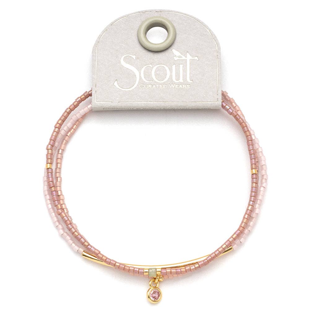 Simply Chic Bracelet Trio I Blush & Gold