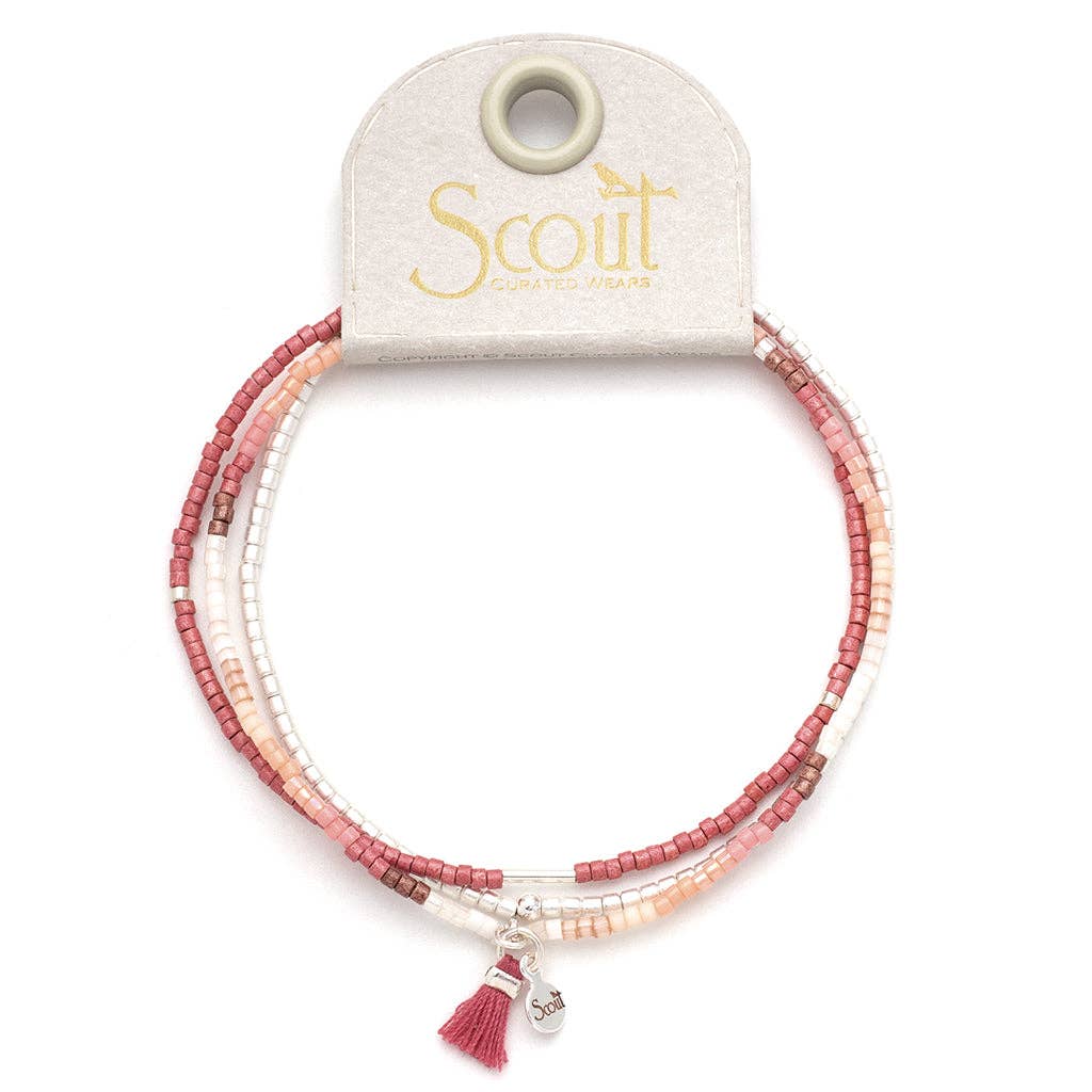 Simply Chic Bracelet Trio I Blush & Silver