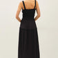 Midnight Ruffle Maxi Dress
