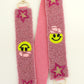 Smiley Face Cowgirl Beaded Purse Strap