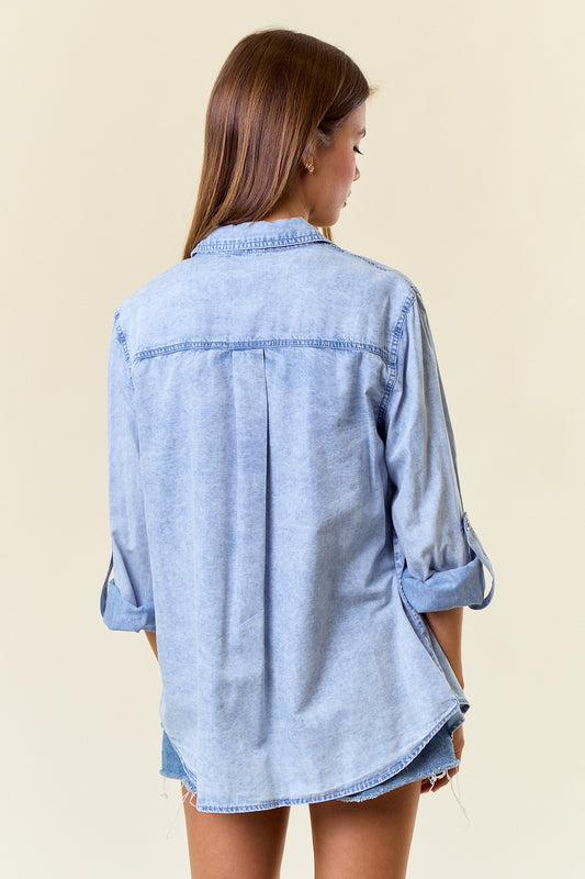 Chambray Button Down Shirt