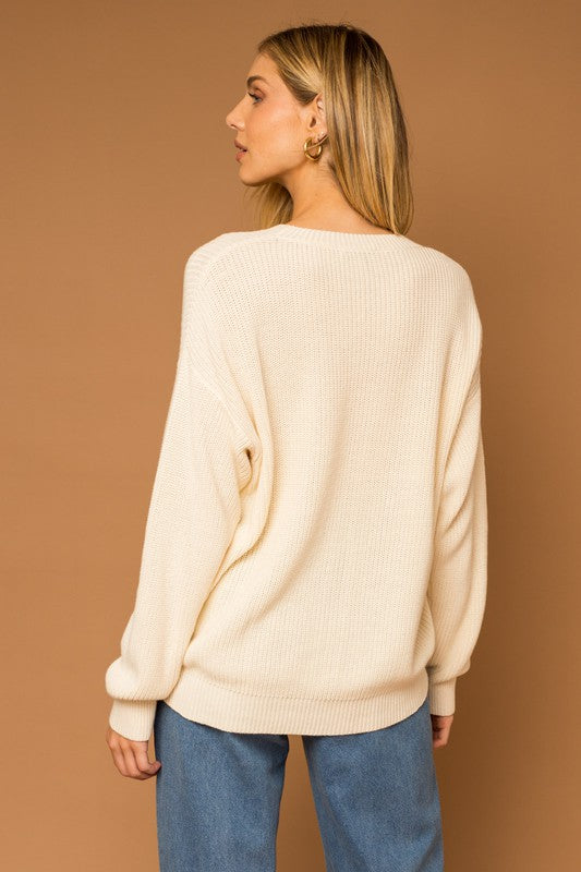 "Blessed" Stitched Sweater