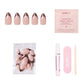Chocolate Press-On Nails | Brown French Tip