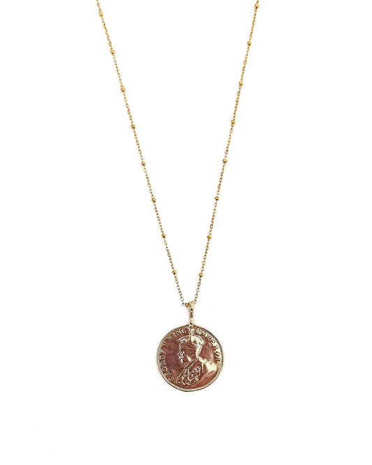 Leona Gold Coin Necklace