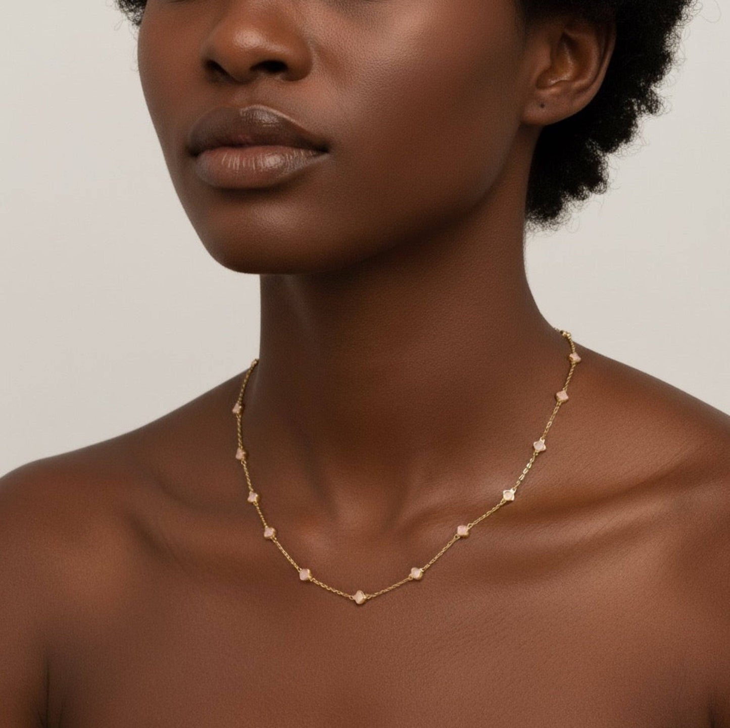 Petite Clover Charm Necklace