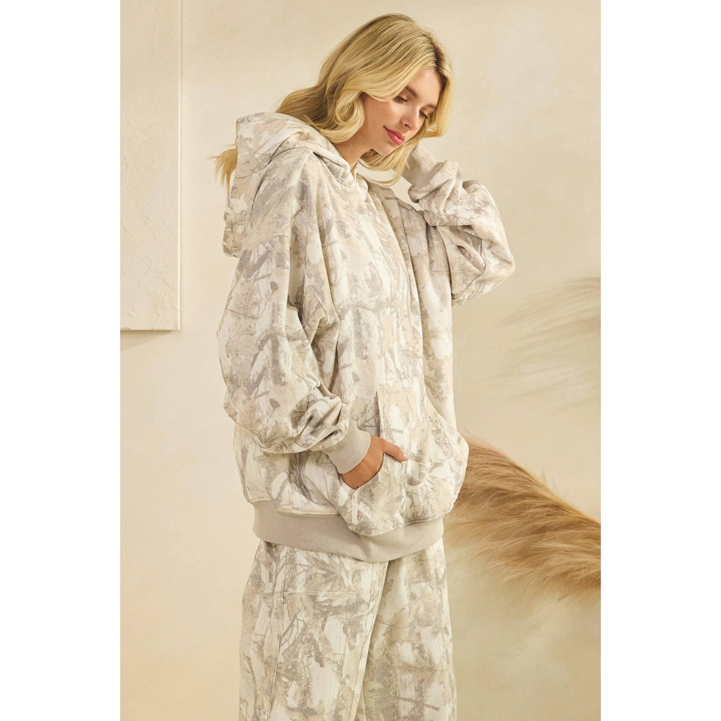 Sunday Hoodie I Coral Combo