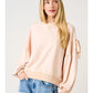 Vintage Wash Bow Sweatshirt