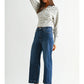 High-Rise Wide Crop Trouser Hem