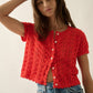 Pointelle Crochet Cardigan