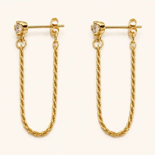 Lucinda Chain Drop Studs