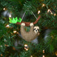 Sloth Felt Ornament