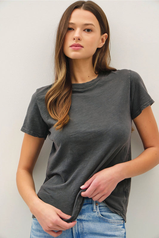 Charcoal Acid Wash Tee