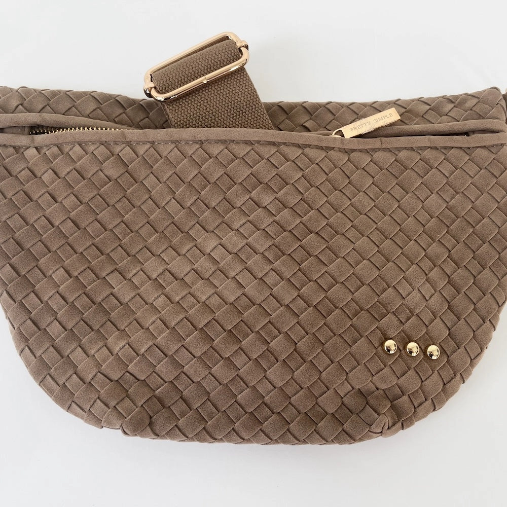 Suede Westlyn Woven Bag