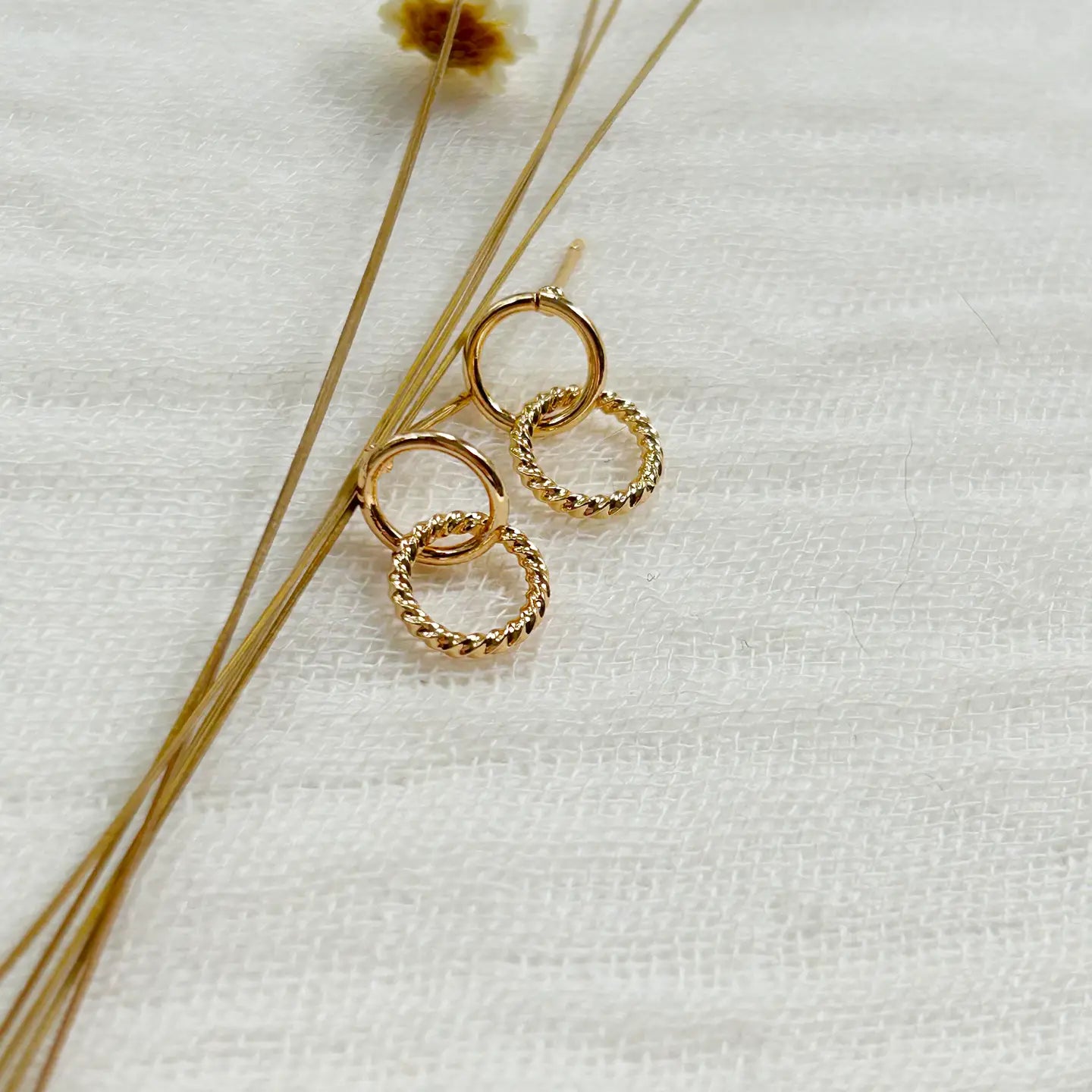 Gold Infinity Studs