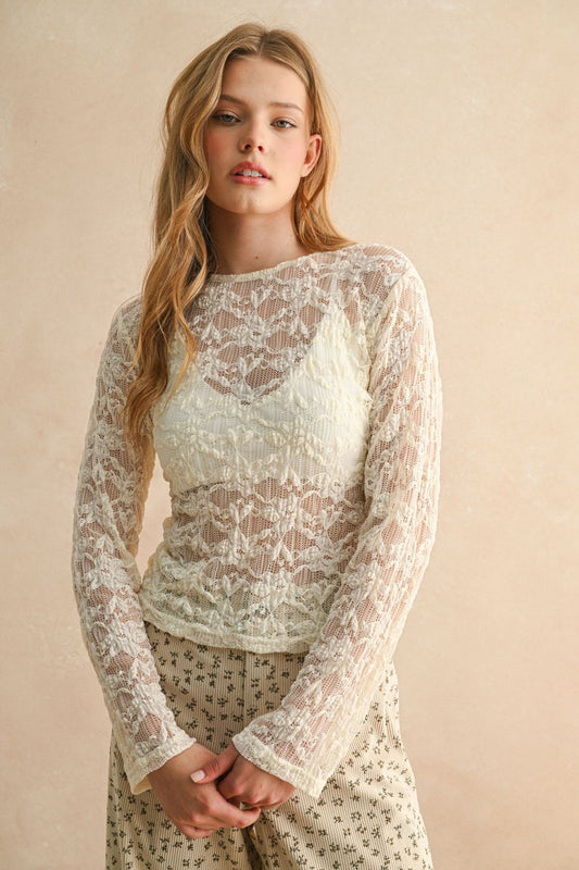 Romantic Lace Long Sleeve Top