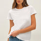 Everyday Cotton Slub Tee I White