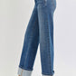 Perfect Cuff Wide Leg Denim
